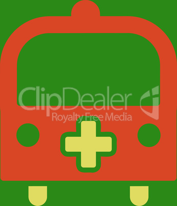 bg-Green Bicolor Orange-Yellow--medical bus.eps