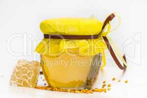 Herbal honey isolated