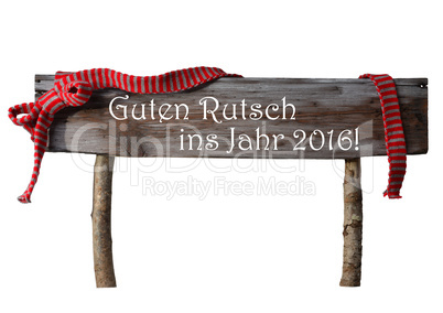 Isolated Christmas Rutsch Neues Jahr Mean New Year, Red Ribbon