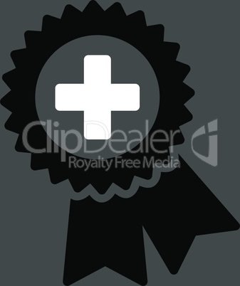 bg-Gray Bicolor Black-White--medical quality seal.eps
