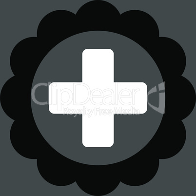 bg-Gray Bicolor Black-White--medical sticker.eps