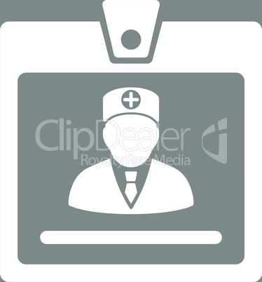 bg-Gray White--doctor badge.eps