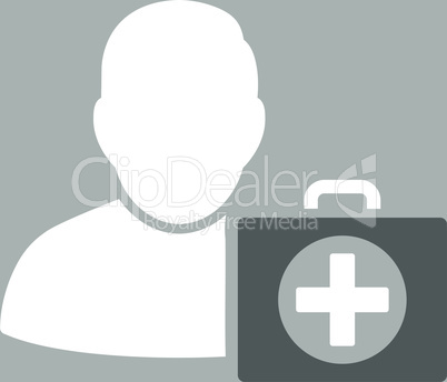 bg-Silver Bicolor Dark_Gray-White--first aid man.eps