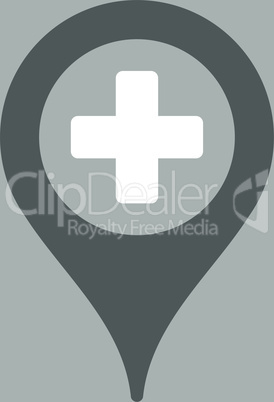 bg-Silver Bicolor Dark_Gray-White--hospital map pointer.eps