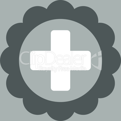 bg-Silver Bicolor Dark_Gray-White--medical sticker.eps