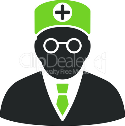 Bicolor Eco_Green-Gray--head physician v2.eps