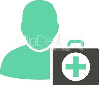 Bicolor Grey-Cyan--first aid man.eps