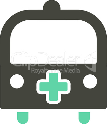 Bicolor Grey-Cyan--medical bus.eps