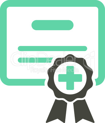 Bicolor Grey-Cyan--medical certificate.eps