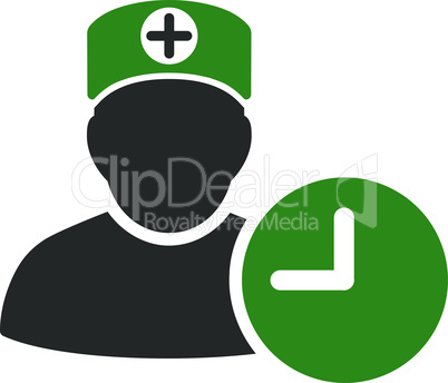 Bicolor Green-Gray--doctor schedule.eps