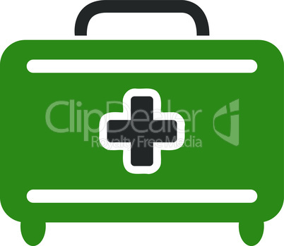 Bicolor Green-Gray--medical baggage.eps