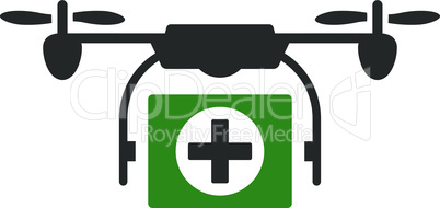 Bicolor Green-Gray--medical drone.eps