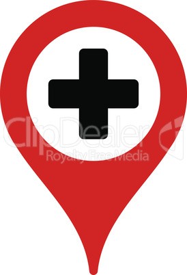 Bicolor Blood-Black--hospital map pointer.eps