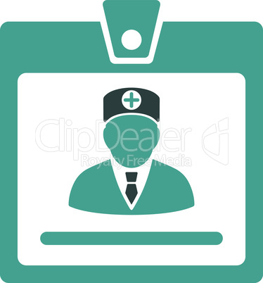 Bicolor Soft Blue--doctor badge.eps