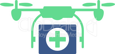 BiColor Cobalt-Cyan--medical drone.eps