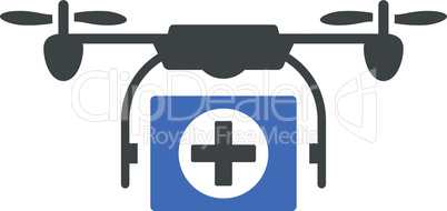 BiColor Cobalt-Gray--medical drone.eps