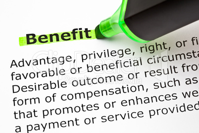 Benefit Definition