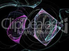 Digital Fractal on Black