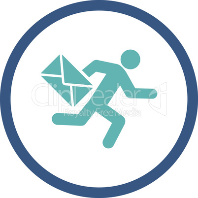 BiColor Cyan-Blue--mail courier.eps