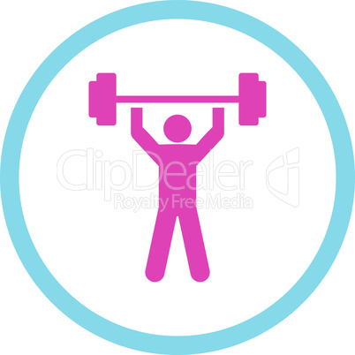 BiColor Pink-Blue--power lifting.eps