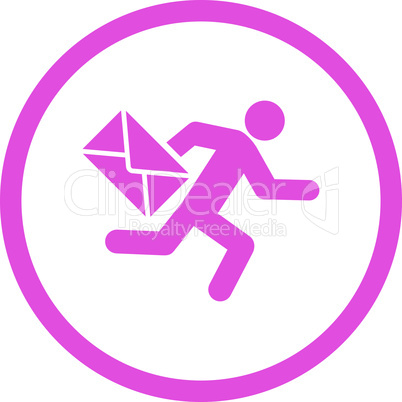 Pink--mail courier.eps