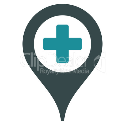 Hospital Map Pointer Icon