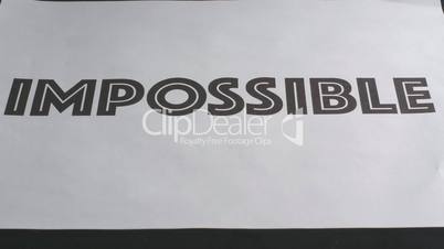 Impossible/Possible in just a cut away