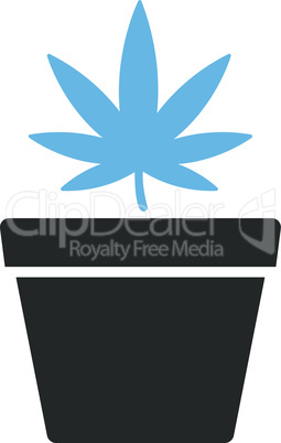 Bicolor Blue-Gray--cannabis pot.eps