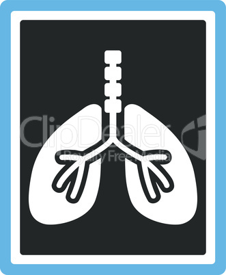 Bicolor Blue-Gray--lungs x-ray photo.eps