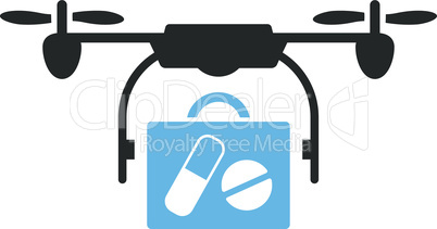 Bicolor Blue-Gray--medical drone shipment.eps