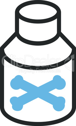 Bicolor Blue-Gray--poison bottle.eps