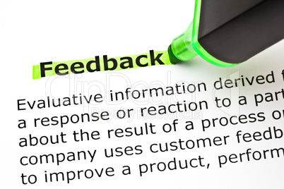 Feedback Definition