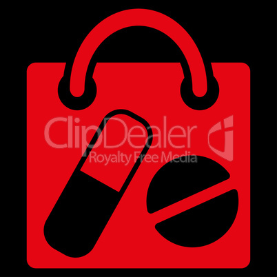 Drugs Shopping Bag Icon