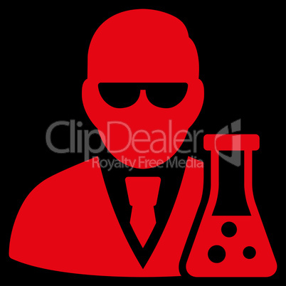 Scientist With Flask Icon