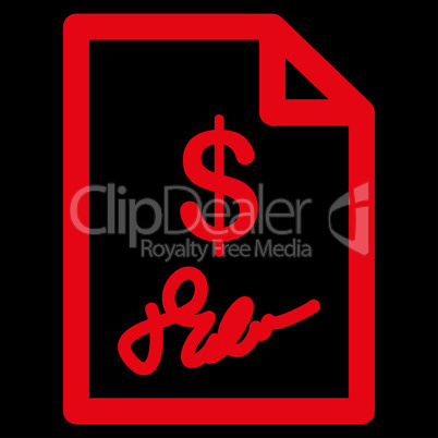 Signed Invoice Icon