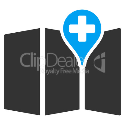 Medical Map Icon