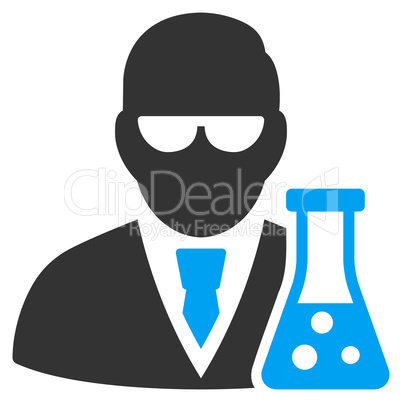 Scientist With Flask Icon