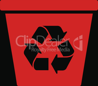 bg-Black Red--recycle bin.eps