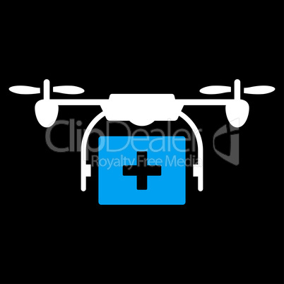 Medical Drone Shipment Icon