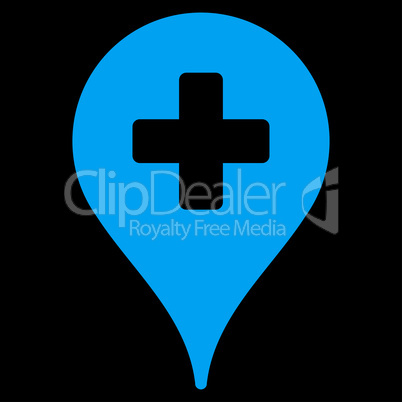 Clinic Map Pointer Icon