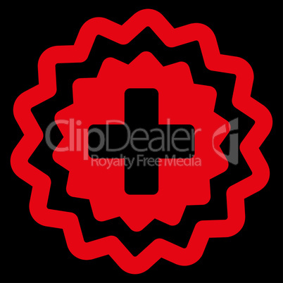 Medical Cross Stamp Icon