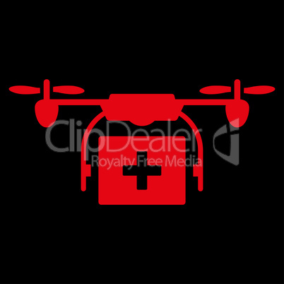 Medical Drone Shipment Icon