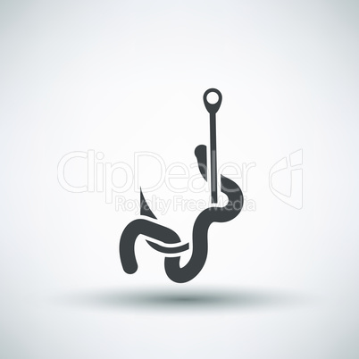 Worm on Hook  Icon