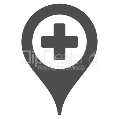 Hospital Map Pointer Icon