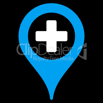 Hospital Map Pointer Icon