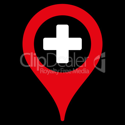 Hospital Map Pointer Icon