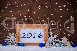 Blue Christmas Decoration, Snow, 2016, Snowflakes