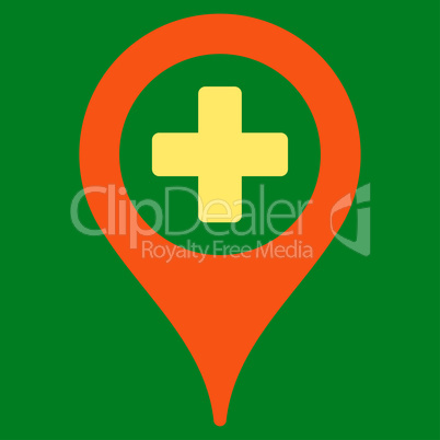 Hospital Map Pointer Icon