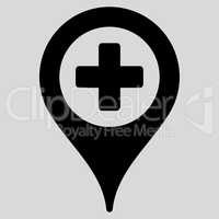 Hospital Map Pointer Icon