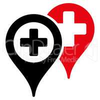 Hospital Map Markers Icon